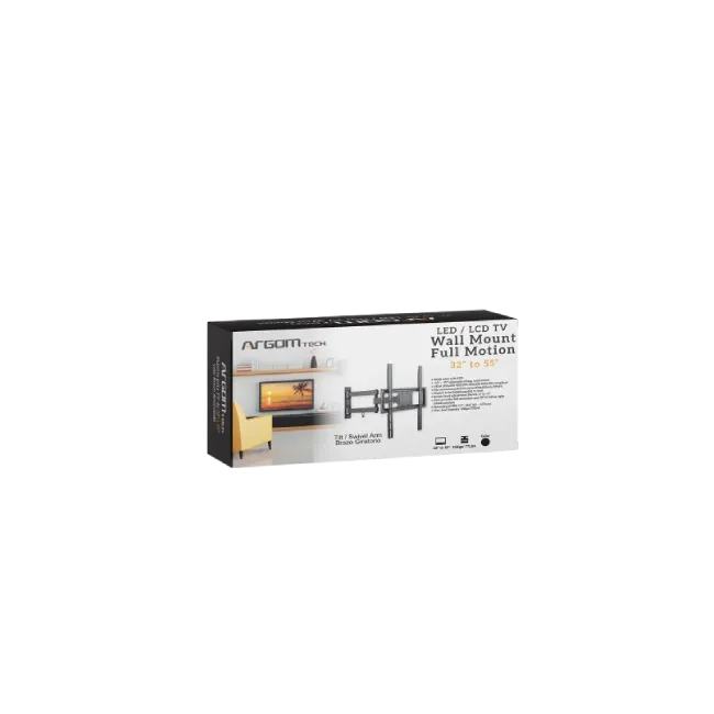 SOPORTE DE PARED PARA TV 32" - 55" BRAZO DE MOVIMIENTO COMPLETO 400 X 400