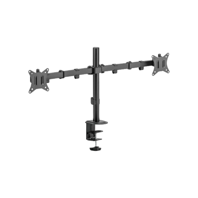Bracket (Base) Argom ARG-BR-1603 Para Doble Monitor Con Movimiento de  32" y Abrazadera