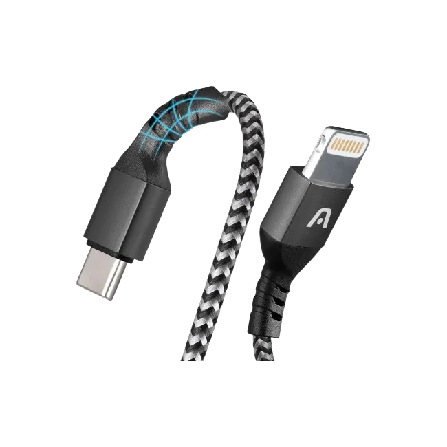 CABLE DE CARGA RÁPIDA DURA FORM TYPE-C A LIGHTNING 1.8M / 6FT