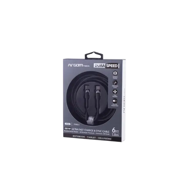 CABLE TYPE-C TO TYPE-C 100W NYLON-1