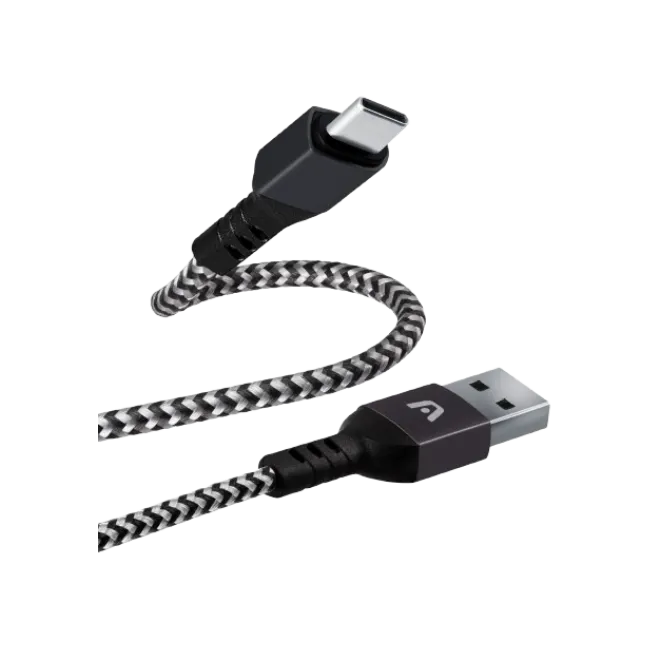 CABLE ARGOM DE CARGA RAPIDA TIPO C A C DE 100W DURASPEED 10FT/3M NEGRO