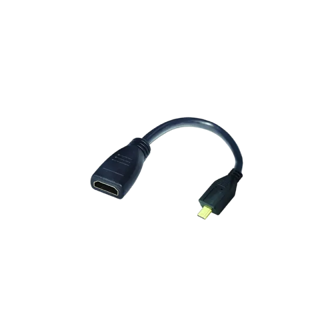 CABLE ADAPTER ARGOM MICRO HDMI MALE TO HDMI FEMALE 6"/15CM