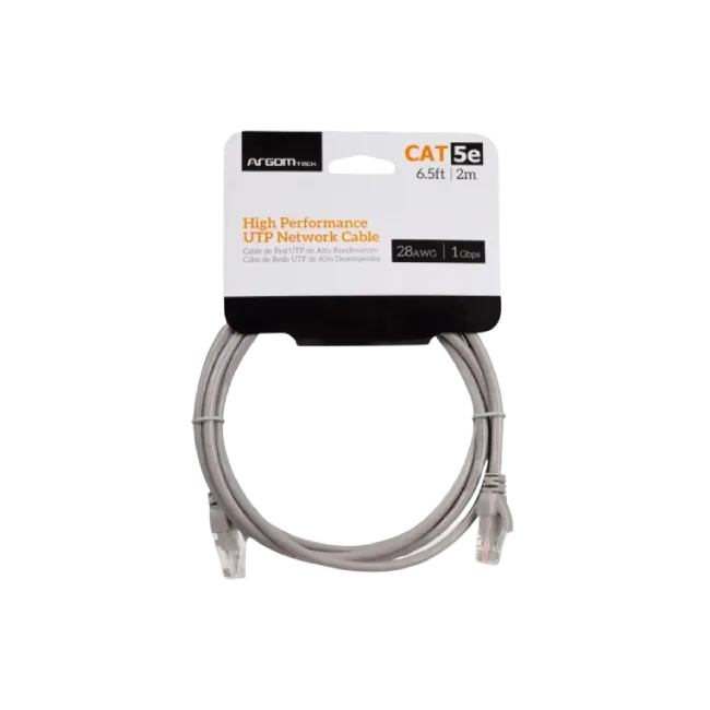Patch Cord Argom ARG-CB-1504 Cat 5E 16.5 Pies Color Gris