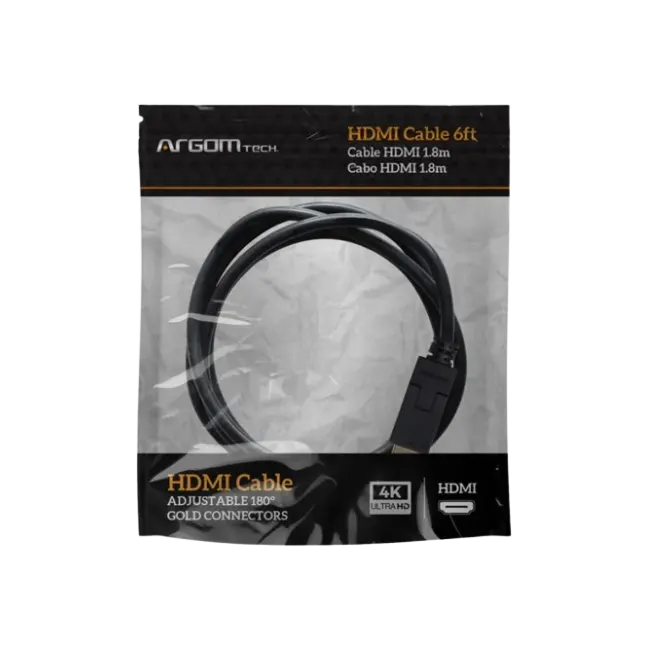 Cable Argom ARG-CB-1910 HDMI a HDMI Giratorio 1.8 Metros