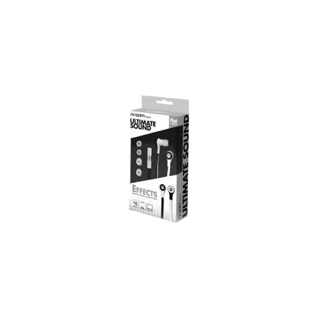 Audífono Ultimate Sound Effects con Micrófono - Cable Plano - Negro