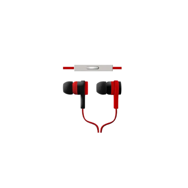 Audífono Ultimate Sound Effects con Micrófono - Cable Plano - rojo-2