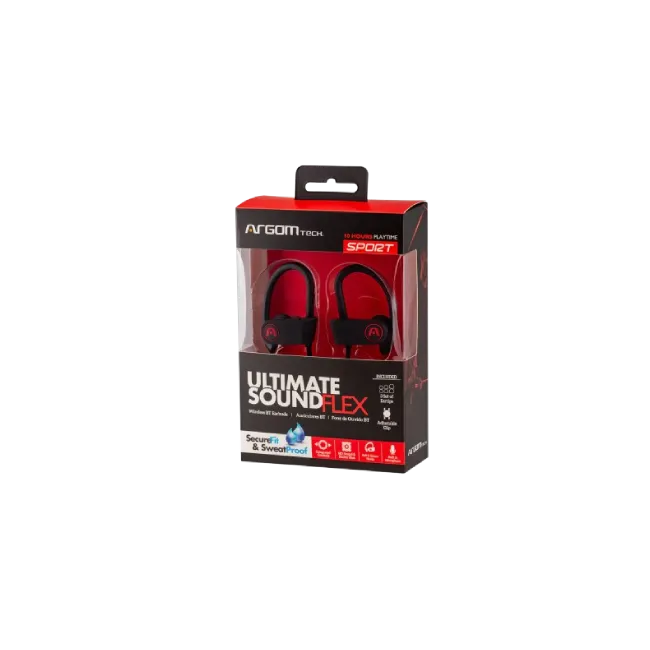 EARBUDS ARGOM ULTIMATE SOUND FLEX BT BLACK
