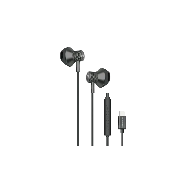 ARGOM ULTIMATE SOUND AURA - AUDIFONOS CON CABLE TIPO C COLOR NEGRO
