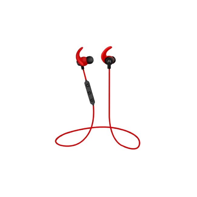 Audifonos Inalambricos Argom ARG-HS-2038RD Ultimate Sound Fit Resistentes al Sudor Color Rojo