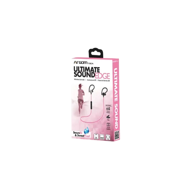 Audífono BT Ultimate Sound EDGE Resistente al Sudor - Rosado