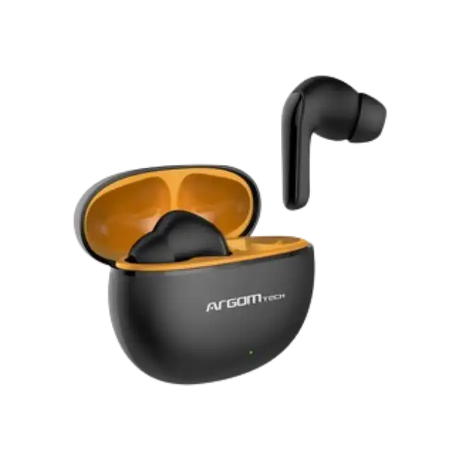 Auriculares Argom ARG-HS-5020BK SkeiPods E20 Inalambricos con Cancelacion de Ruido Color Negro