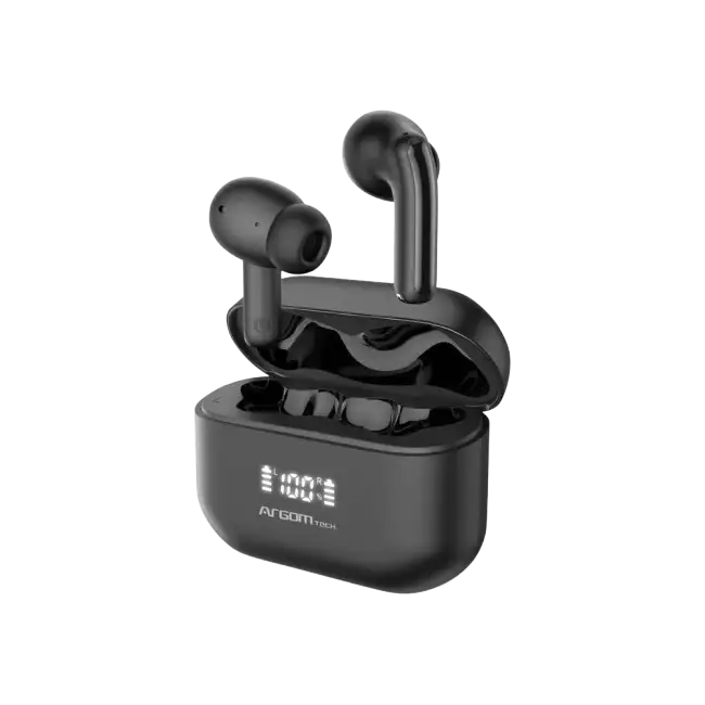 Auriculares Argom ARG-HS-5086BK Estereo Bluetooth SkeiPods E86 Con Cancelacion de Ruido Color Negro