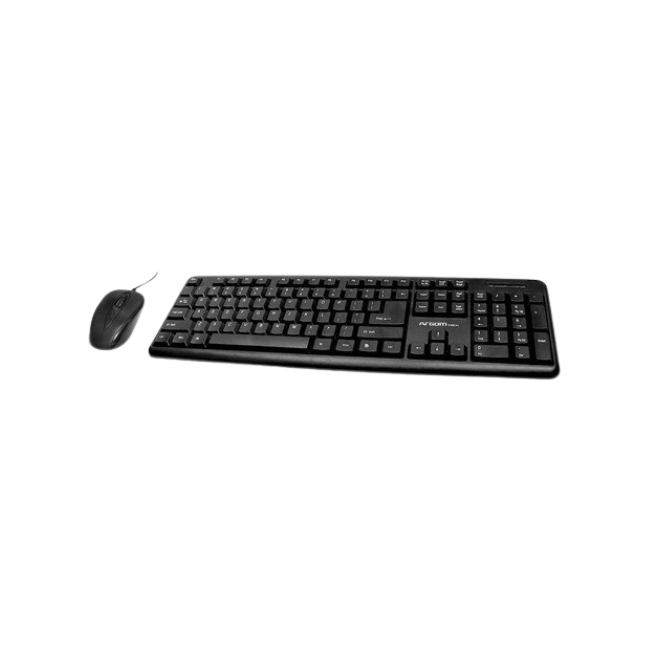 Combo de Teclado y Mouse Argom ARG-KB-7418 USB Classic en Español