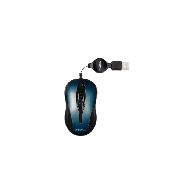 Ratón Óptico USB Retráctil 1000 DPI - Azul-2