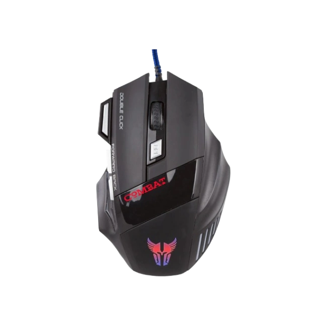 Mouse Gaming Argom ARG-MS-2042BK Compat MS42 luminacion Para Videojuegos y Cableado USB-1