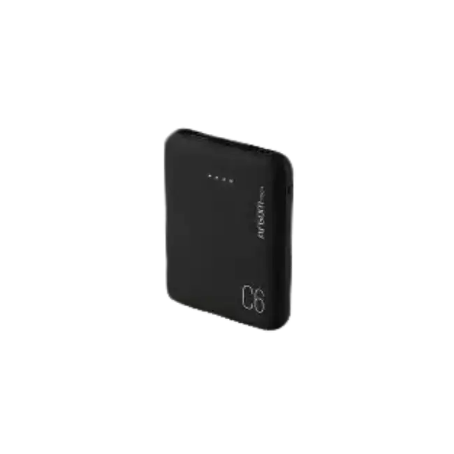 POWER BANK ARGOM C6 6000MAH BLACK