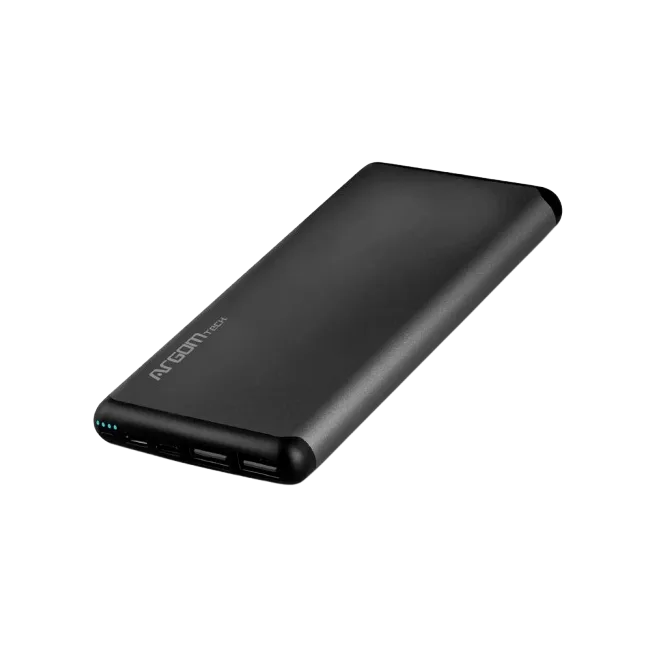Powerbank S12 Delgado de Aluminio 12,000 mAh - Rojo-Doble Entrada: Micro-USB / T