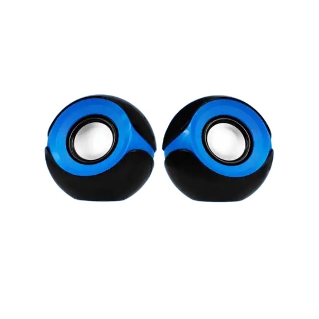 Bocinas Argom ARG-SP-1026 Orbit USB 2.0 Color Negro con Azul