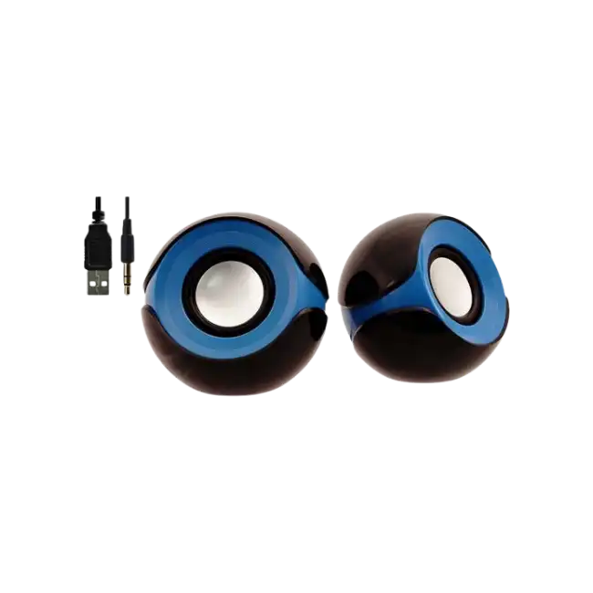 SPEAKERS ORBIT ARGOM USB  2.0 BLACK/BLUE