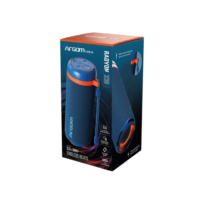 BOCINA RADYON X10 ARGOM BT 16W RMS AZUL
