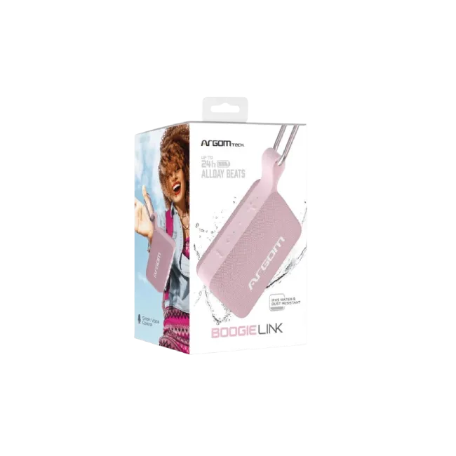 Bocina Argom ARG-SP-3110PK BoogieLink BT Inalambrica Color Rosado