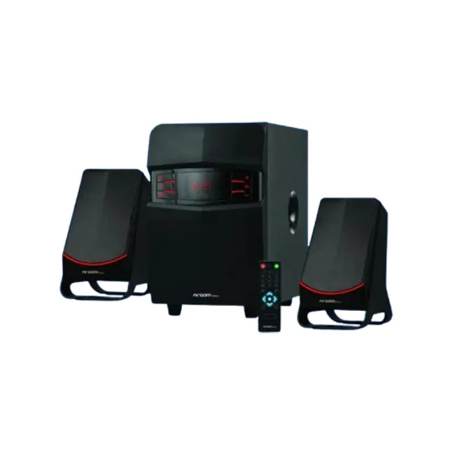 Sistema de Altavoces Argom ARG-SP-3540BK SoundBass 2.1 Inalambrico 40W USB MicroSD LED