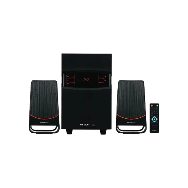 Sistema de Altavoces Argom ARG-SP-3540BK SoundBass 2.1 Inalambrico 40W USB MicroSD LED