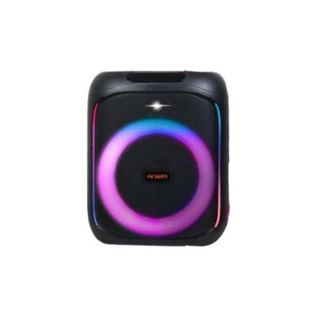 Bocina Argom ARG-SP-4050BK Rave BOX 65- Alta Voz BT con 7 Modos de Luces Led 60W RMS Color Negro