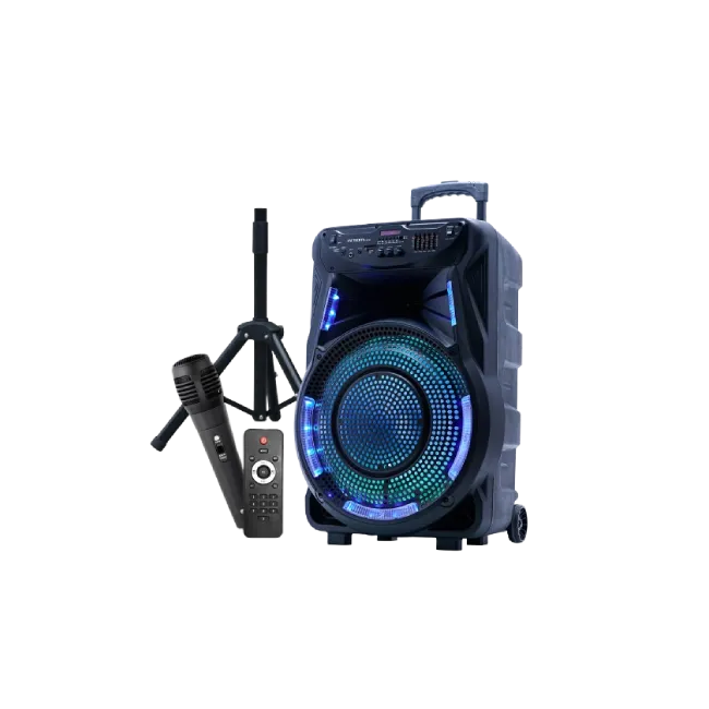 Bocina Argom ARG-SP-4090BK SoundBash 90 Bluetooth Con Microfono y Ruedas