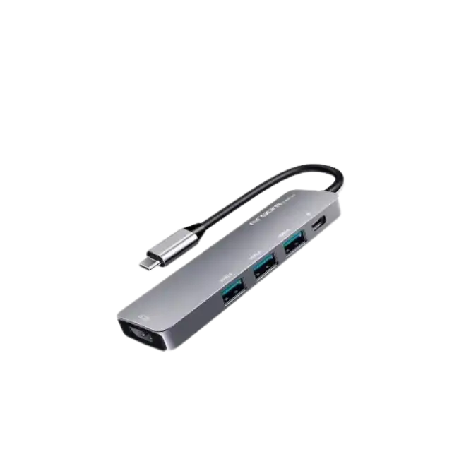 HUB TIPO C 5 EN 1 ONE AXESS CON TRANSFERENCIA DE PD DE 60 W