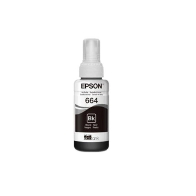 Epson T664 - 70 ml - negro - recarga de tinta - para Epson L110, L200, L310, L380, L395, L495, L575, L606, L655, L656, L1300, L1455