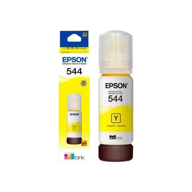 Epson 544 - 65 ml - amarillo - original - recarga de tinta - para EcoTank L1110, L1210, L3110, L3150, L3210, L3250, L3260, L5290
