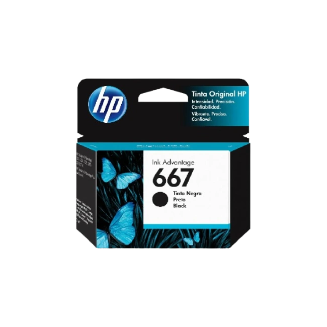 HP - 667 - Ink cartridge - Black - 3YM79AL