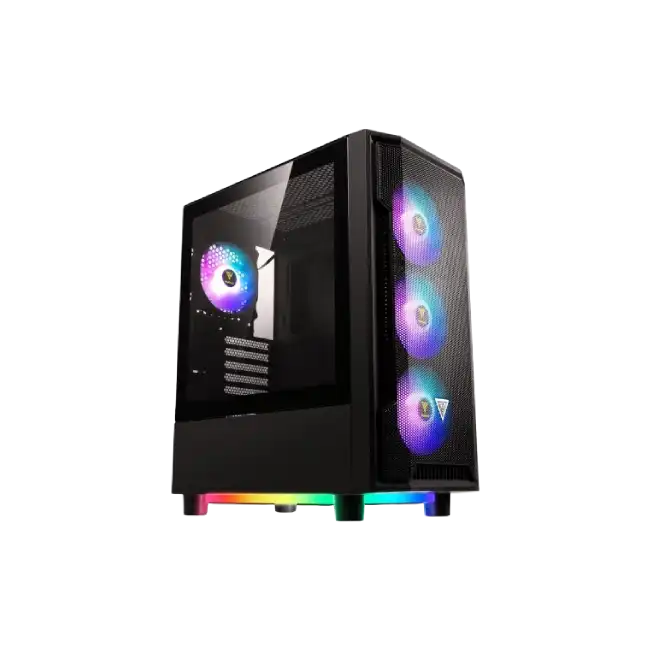 Case Gaming AT08 de Vidrio con 2 Fan 14CM