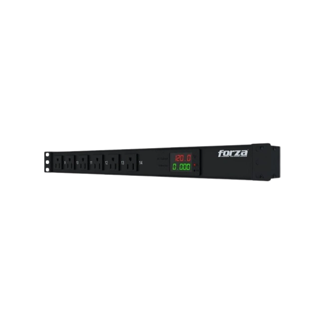 Forza - Power distribution unit - Rack-mountable - AC 100/120 V - 14 Tomas de Corriente - NEMA 5-15R 1U SPD Metered