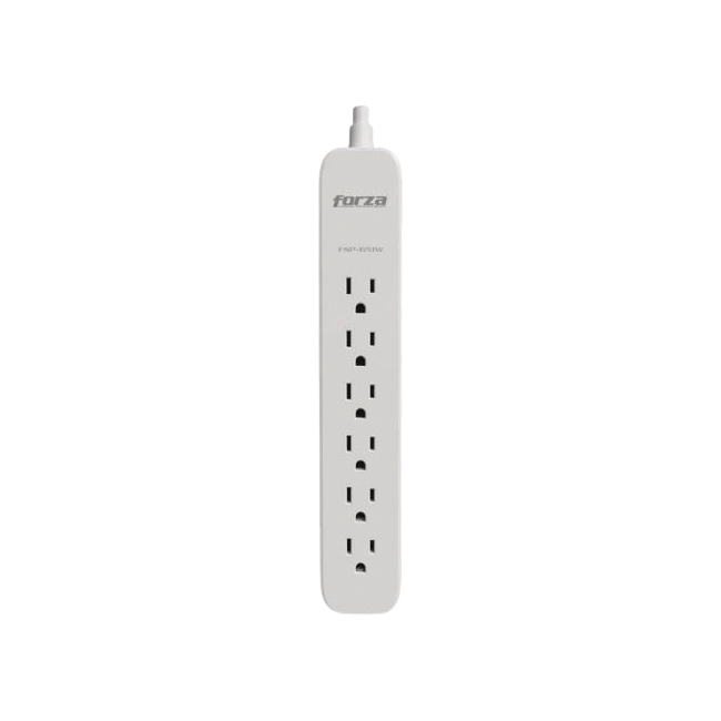 Forza - Surge protector - AC 110/220 V - 6 Tomas de Corriente - 500J 2Pack GR/BK-2