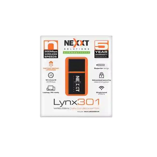 ADAPTADOR WI-FI LYNX301 USB 300MBPS AULUB305U4