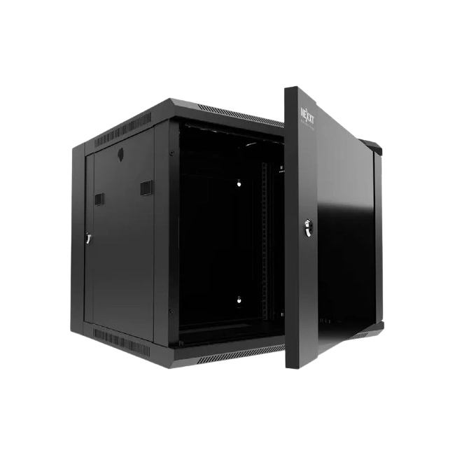 Nexxt Solutions - Rack armario - instalable en pared - RAL 9005, negro barniz - 15U - 19"-1