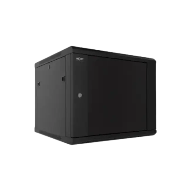 Nexxt Solutions Infrastructure - Wall mount enclosure - SPCC steel / Tempered glass - Black / RAL 9005-1