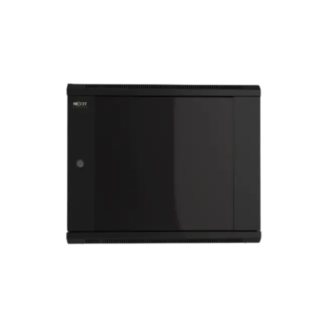Nexxt Solutions Infrastructure - Wall mount enclosure - SPCC steel / Tempered glass - Black / RAL 9005-2