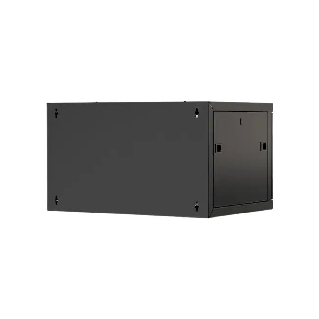 Nexxt Solutions Infrastructure - Wall mount enclosure - SPCC steel / Tempered glass - Black / RAL 9005 - 12U 600X450-2