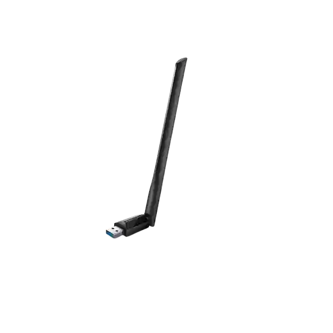 Adaptador WiFi TP Link Archer T2U Plus AC600 Inalambrico Dual Band 433 Mbps en 5GHz 200 Mbps en 2.4GHz 180° USB 2.0