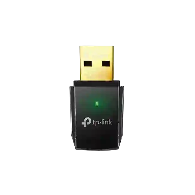 Adaptador WiFi TP Link Archer T2U AC600 Inalambrico Dual Band Mini 433 Mbps en 5 GHz 200 Mbps en 2.4 GHz USB 2.0