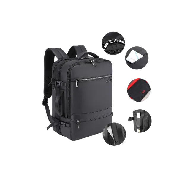 Mochila Arctic Hunter B00350 para Laptop 15.6" Color Negro