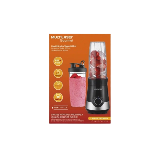 LICUADORA MULTI SHAKE 800ML 2 VELOCIDADES 127V 300W