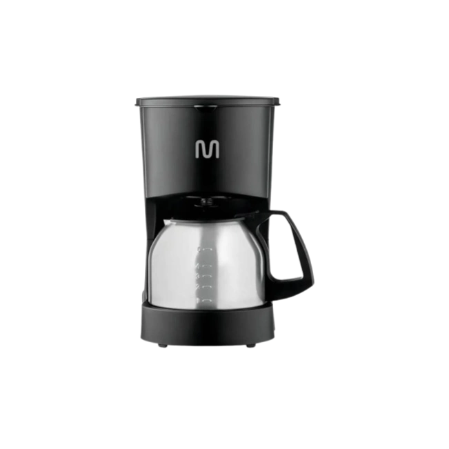 CAFETERA ELÉCTRICA JARRA DE ACERO INOX. 5 TAZAS PEQUEÑAS