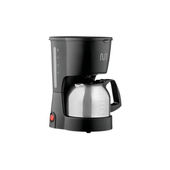 CAFETERA ELÉCTRICA JARRA DE ACERO INOX. 5 TAZAS PEQUEÑAS