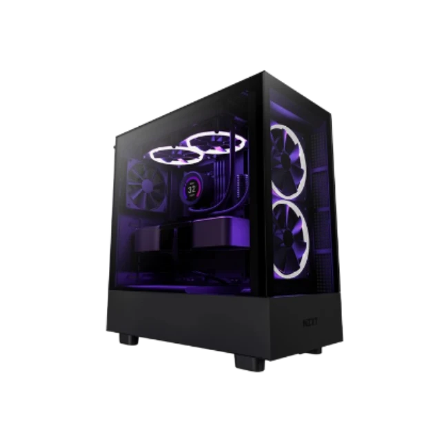 Case NZXT H5 Elite Compacto ATX Media Torre RGB Vidrio Templado 2 Ventiladores RGB de 5.512" Color Blanco-4