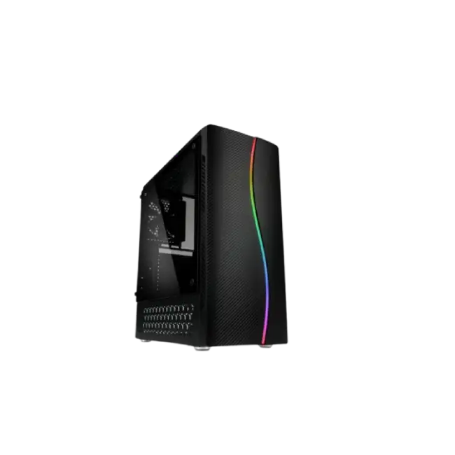 Case Gaming Eagle Warrior CG17Z3RA001C Vidrio Templado con RGB Color Negro