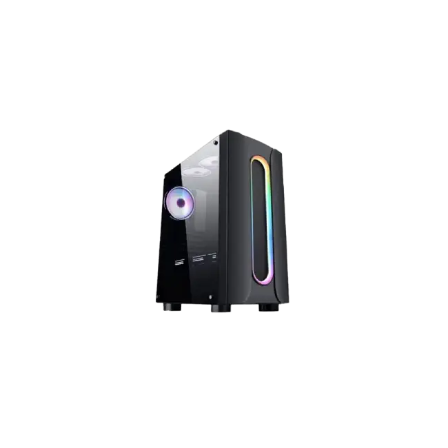 Case Gamer Eagle Warrior Loop de Vidrio Black U2*2+U3+HD